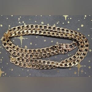 217. NWOT 36" long goldtone chain for handbag